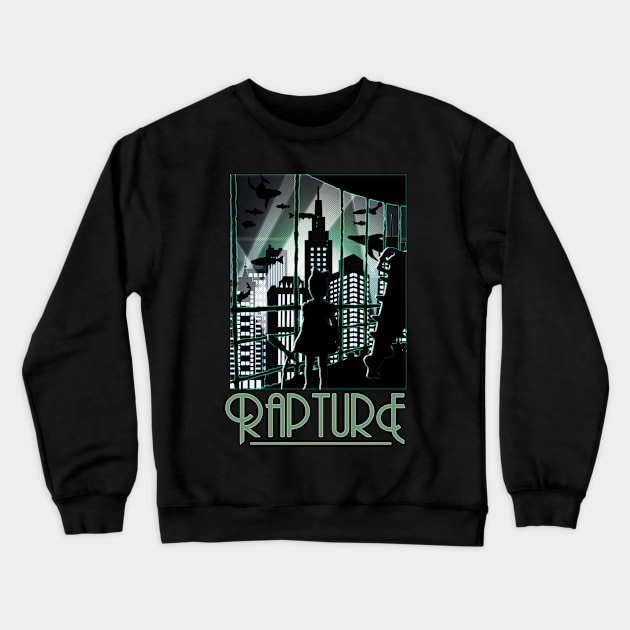 Visit Rapture! Crewneck Sweatshirt by RocketPopInc